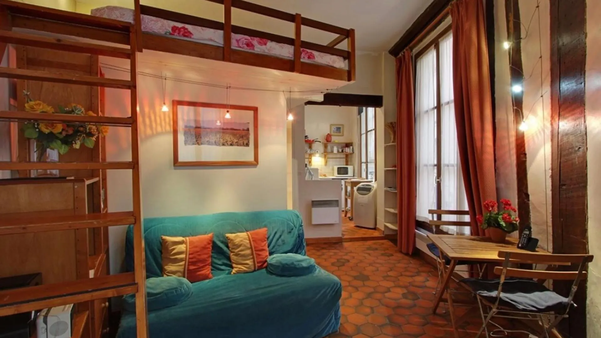 Studio Charmant Au Coeur De Paris Avec Vue Sur La Ville 30 M²